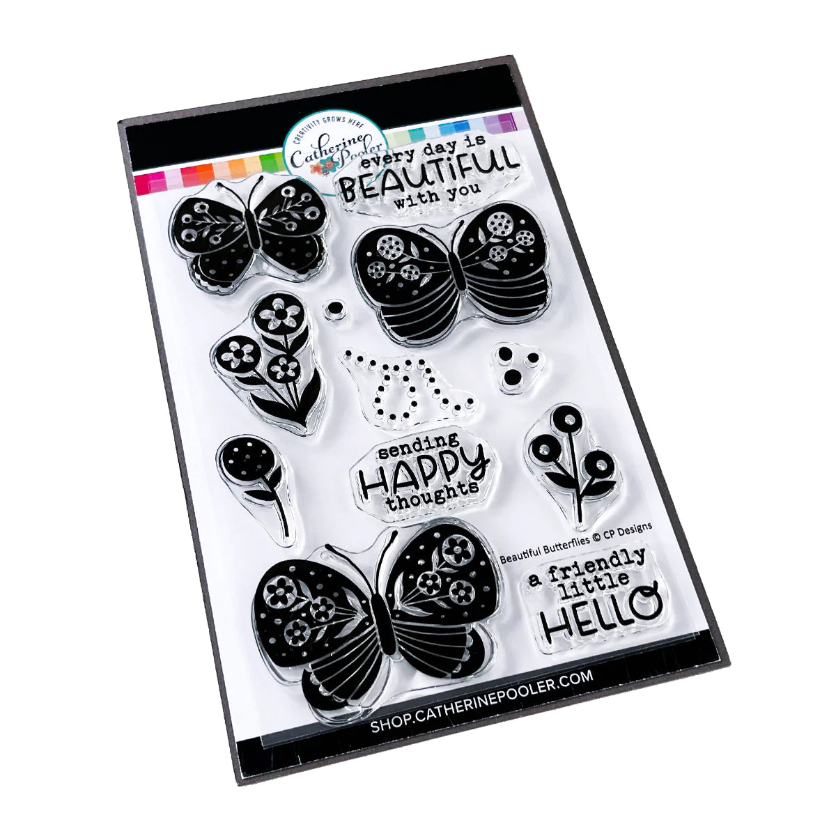 Beautiful Butterflies Stamp Set - Boho Collection - Catherine Pooler