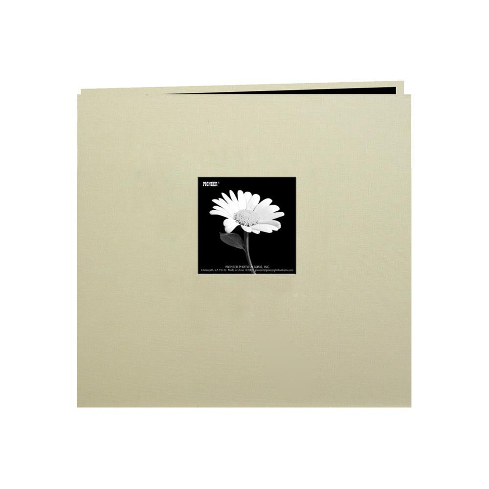 Pioneer Book Cloth Cover Post Bound Scrapbook Album 12"X12" (Choose Your Color)