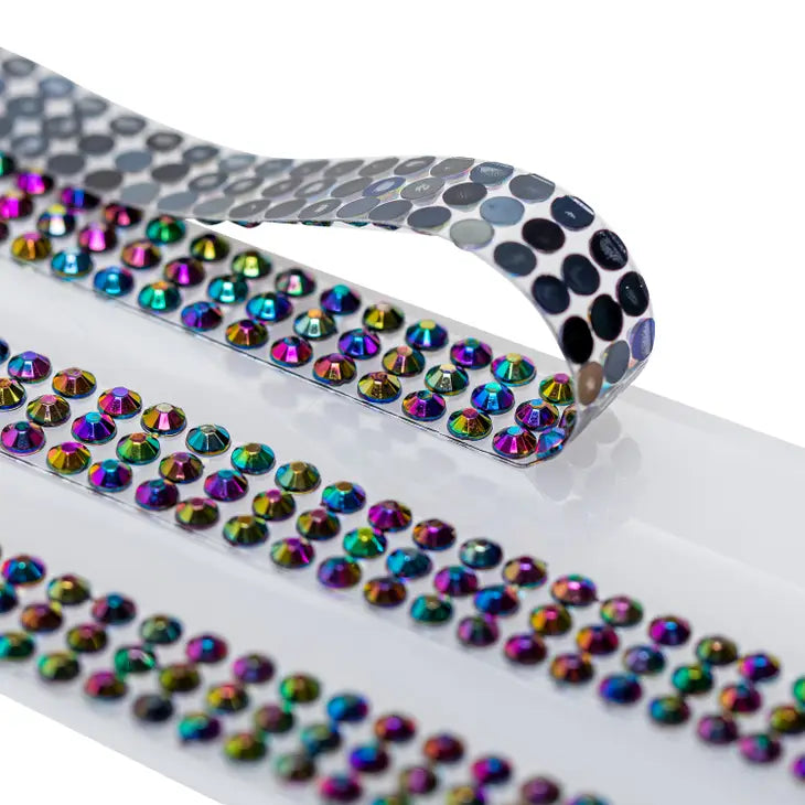 Rhinestone Band Embellishment Band Stickers Black