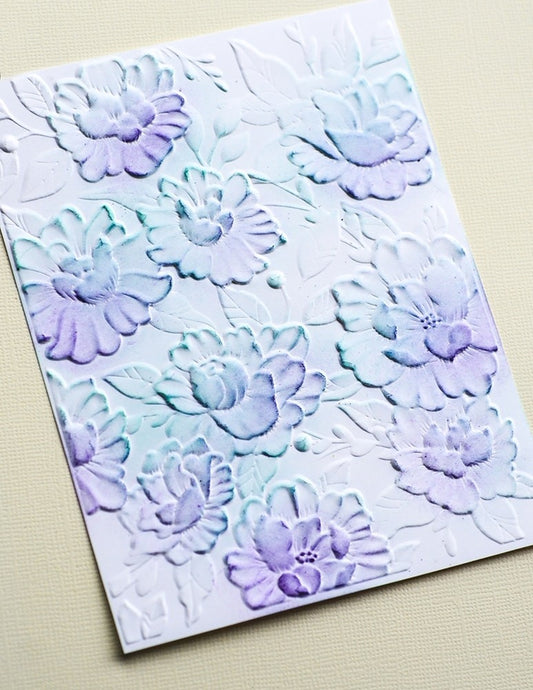 Memory Box Blooming 3D Embossing Folder EF1014 Open Studio