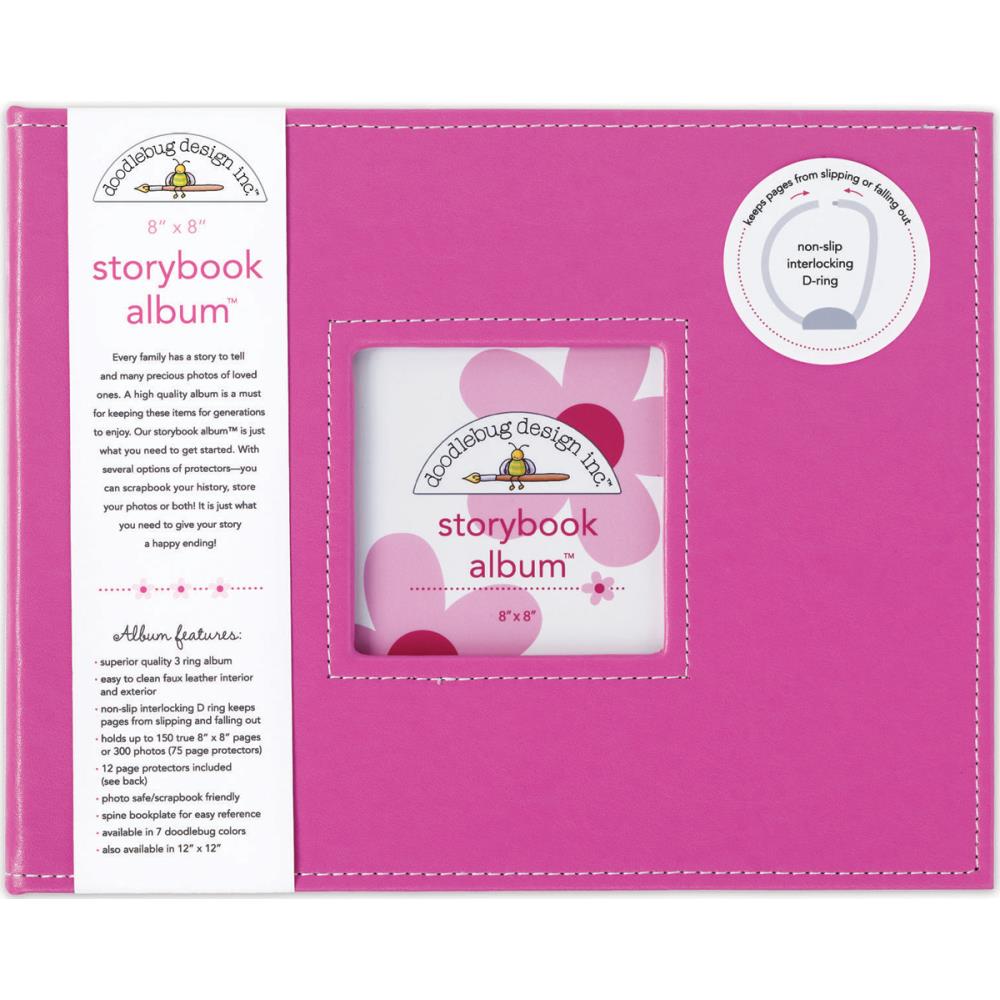 Doodlebug 8x8 Bubblegum Storybook Scrapbook Album