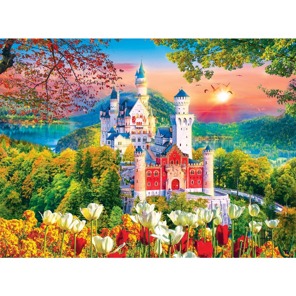 Famous Neuschwanstein Medieval Castle 1000 Piece Jigsaw Puzzle