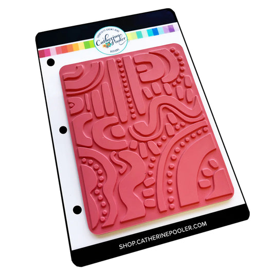 Cha Cha Slide Background Rubber Stamp by Catherine Pooler Designs