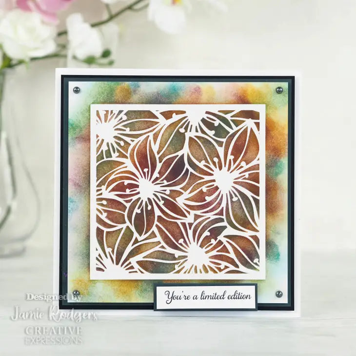 Creative Expressions - Clematis Burst Stencil Mask Set