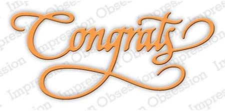 Congrats Script Craft Word Die by Impression Obsession