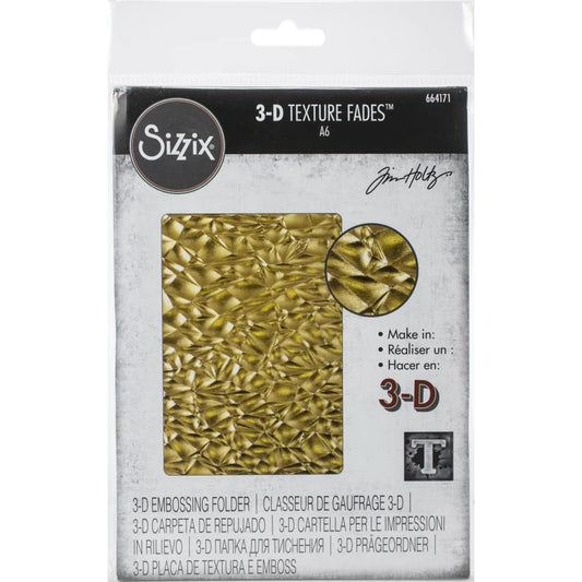  Sizzix Tim Holtz -Crackle- 3D Texture Fades EmbossSizzix Tim Holtz -Crackle- 3D Texture Fades Embossing Folder - Alterations Collection A6ing Folder - Alterations Collection A6