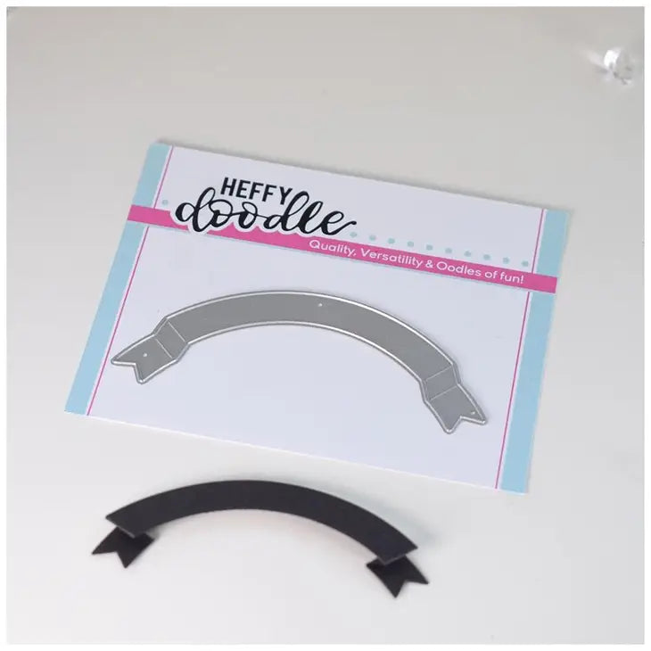 Curved Metal Banner Craft Die by Heffy Doodle