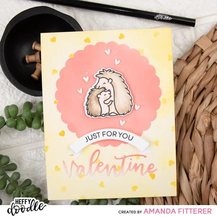 Curved Banner Craft Die by Heffy Doodle