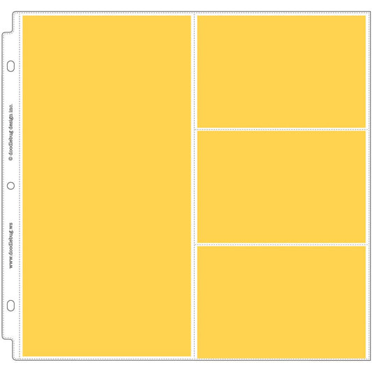 Doodlebug Page Protectors 12"X12" 12/Pkg 1-6x12 and 3-4x6