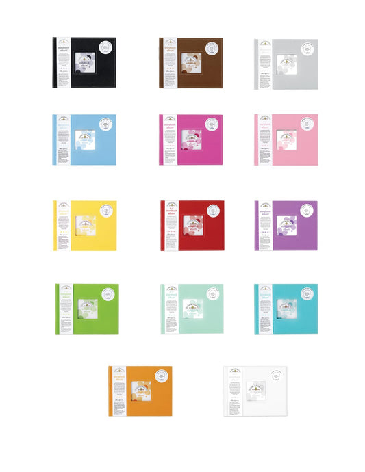 Doodlebug Storybook D-Ring Binder Scrapbook Album 8"x 8" (Choose your Color)