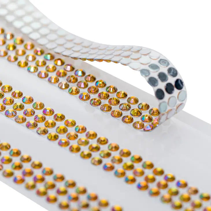 Rhinestone Band Embellishment Band Stickers Gold