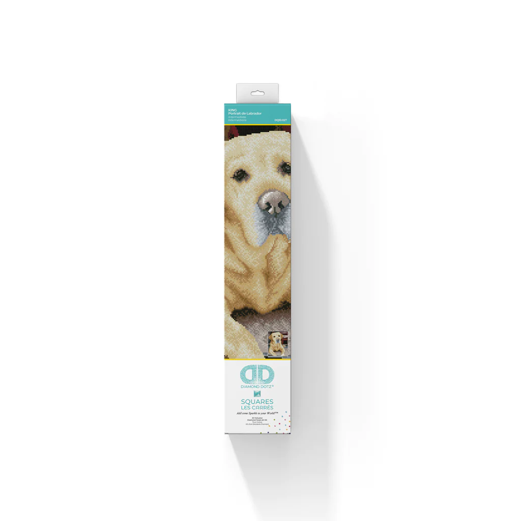 King Yellow Labrador Diamond Dotz Painting Facet Art Kit