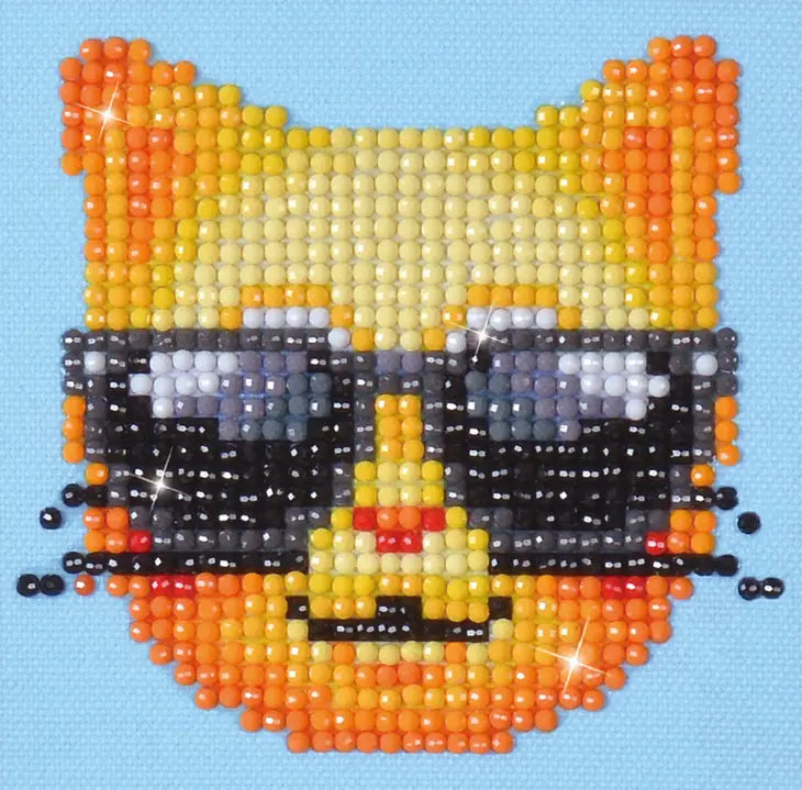 Kool Kat Diamond Art Kit for Kids by Diamond Dotz