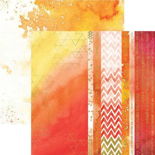 Live Bright 12x12 Scrapbook Paper Double Sided