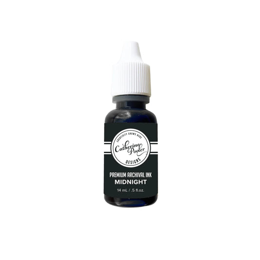Midnight Black Ink Pad Refill Reinker for Catherine Pooler Ink Pad