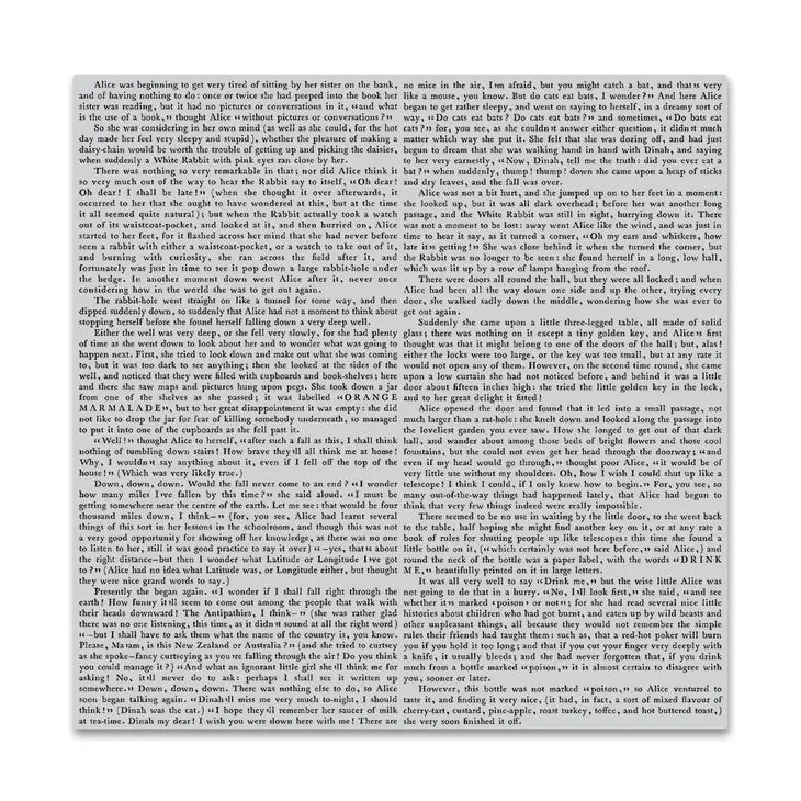 Novel Prose Rubber Cling Background Stamp - Hero Arts