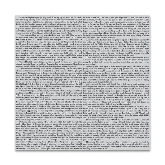 Novel Prose Rubber Cling Background Stamp - Hero Arts