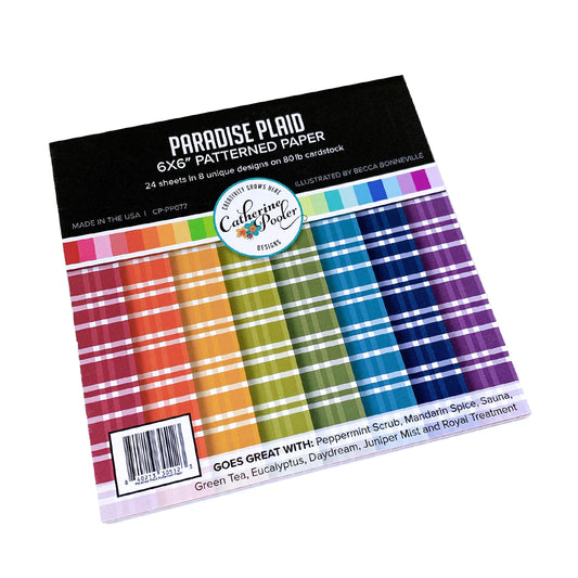 Paradise Plaid 6x6 Pattern Paper Pad by Catherine Pooler Designs