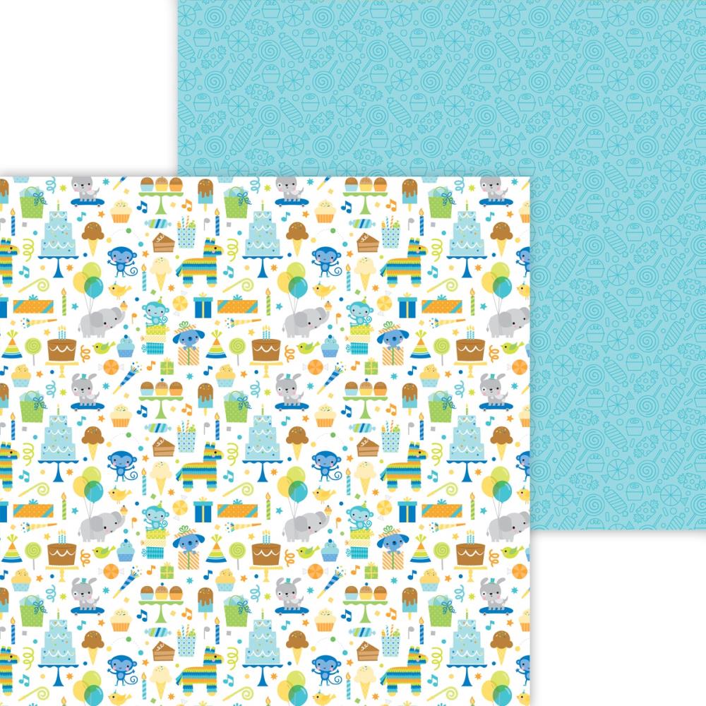 Doodlebug Party Time Double-Sided Cardstock 12x12 Party Time