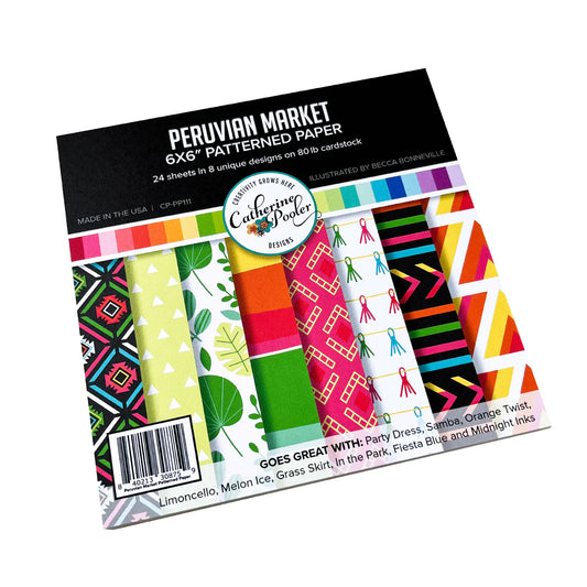 Peruvian Market 6x6 Paper Pad by Catherine Pooler