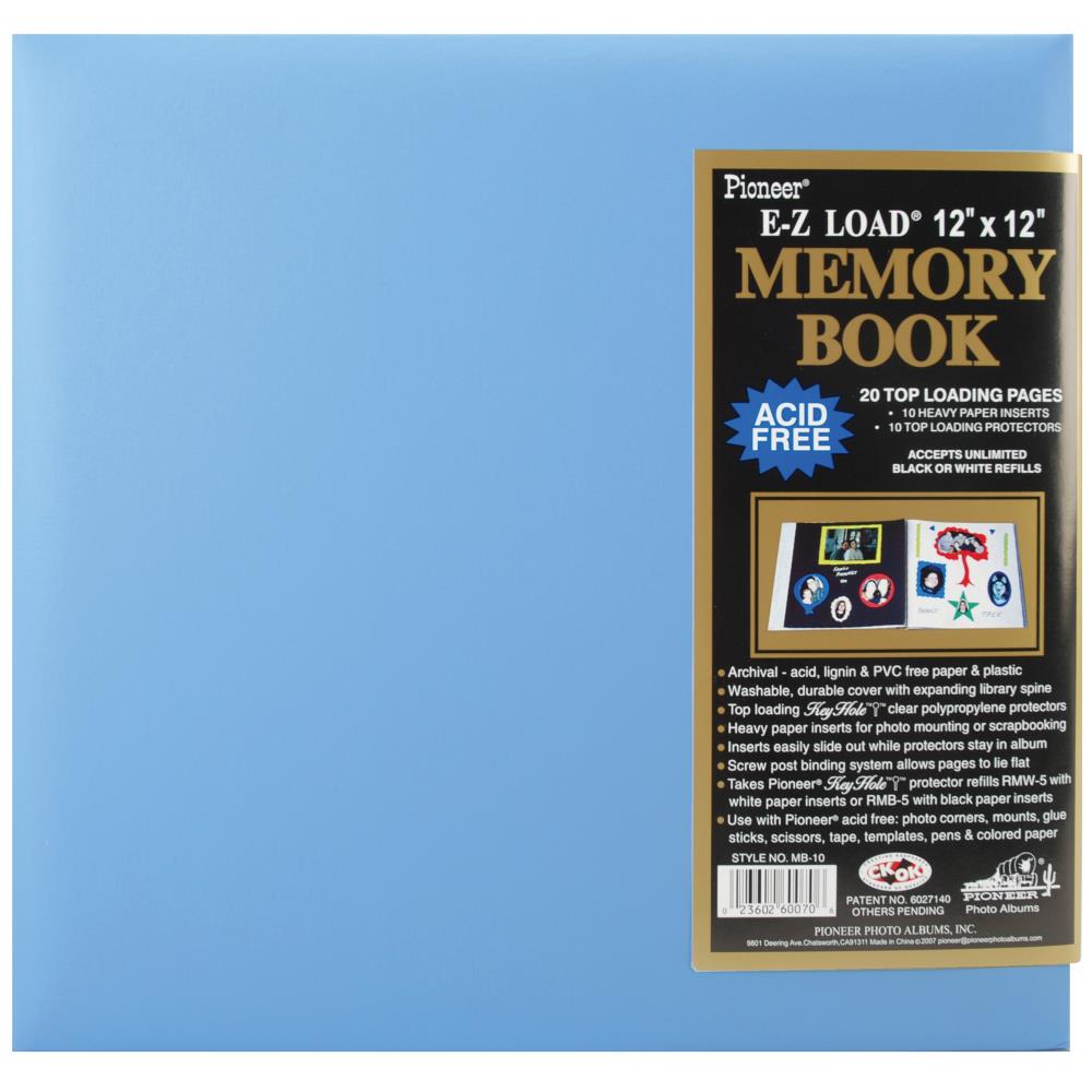 Pioneer Pastel Leatherette Post Bound Scrapbook Albums 12"X12" (Choose Your Color)