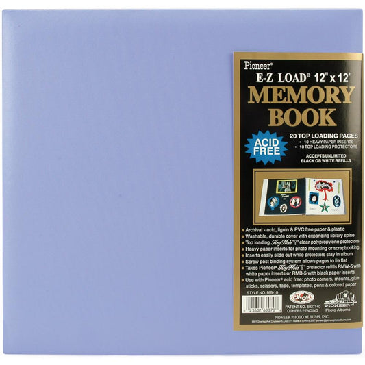 Pioneer Pastel Leatherette Post Bound Scrapbook Albums 12"X12" 