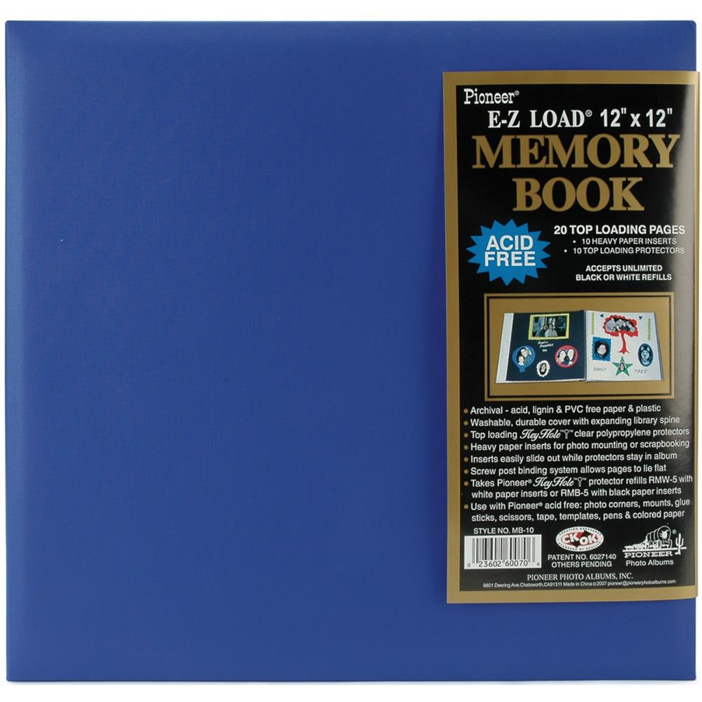Pioneer Pastel Leatherette Post Bound Scrapbook Albums 12"X12" (Choose Your Color)