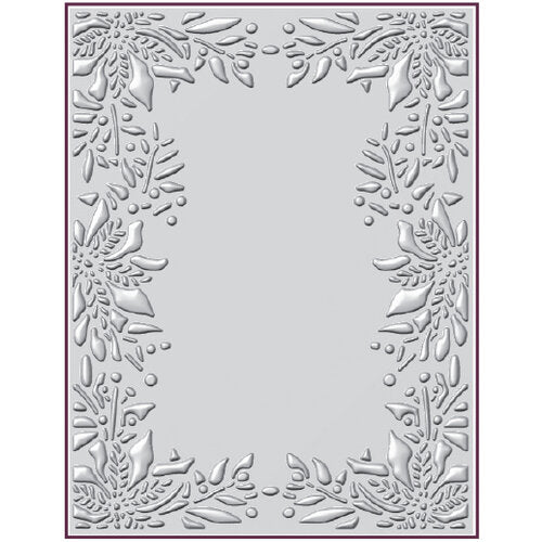 Embossing Folder Decorative Poinsettia Frame by Creative Expressions