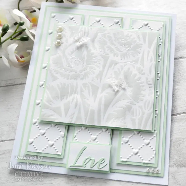 Creative Expressions Poppy Garden Stencil Mask