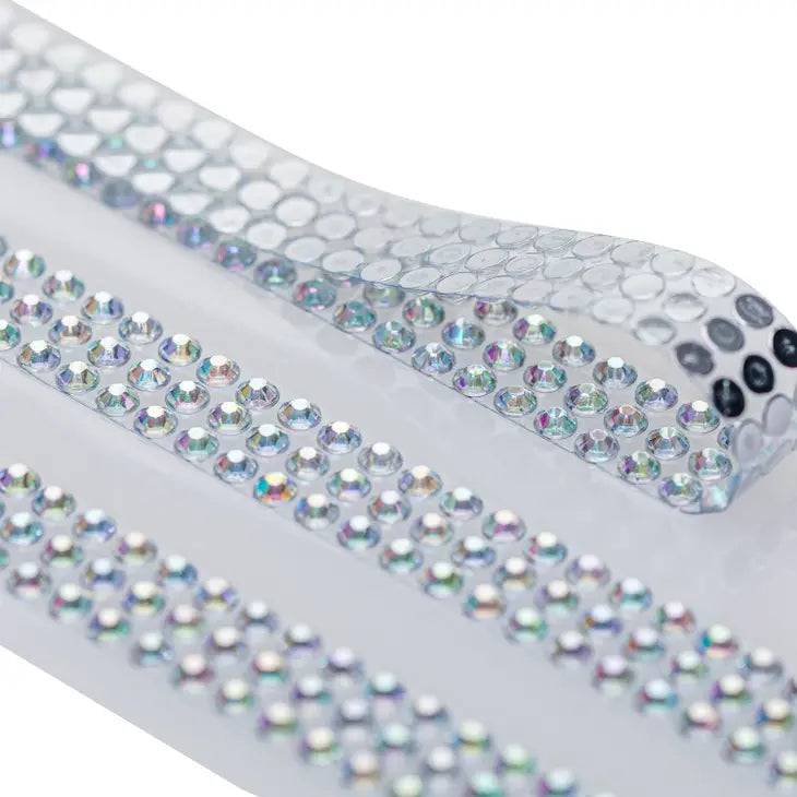 Rhinestone Band Embellishment Band Stickers Silver