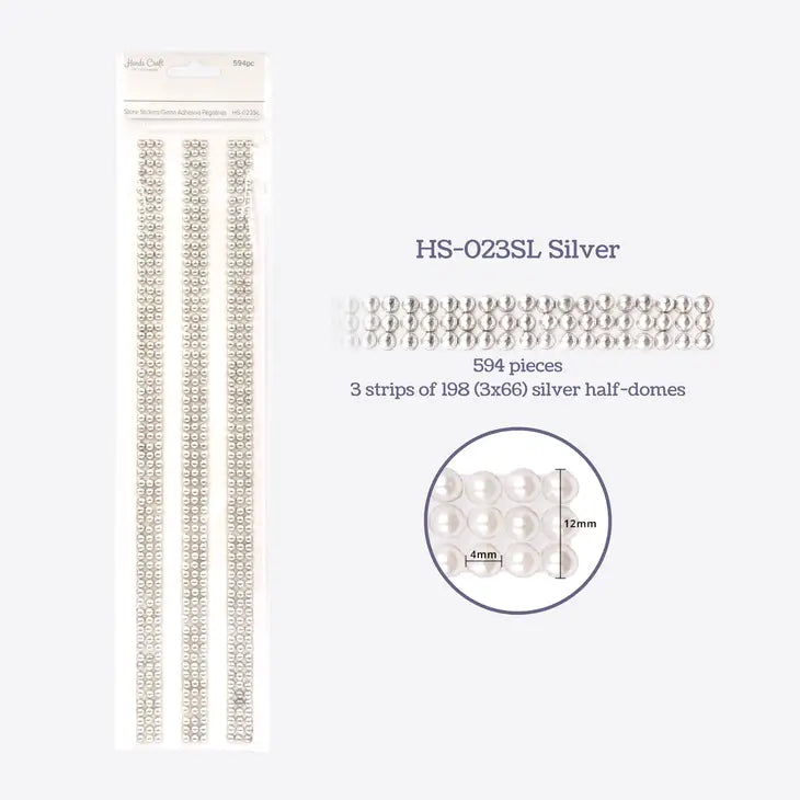 Pearl Stone Embellishment Band Stickers