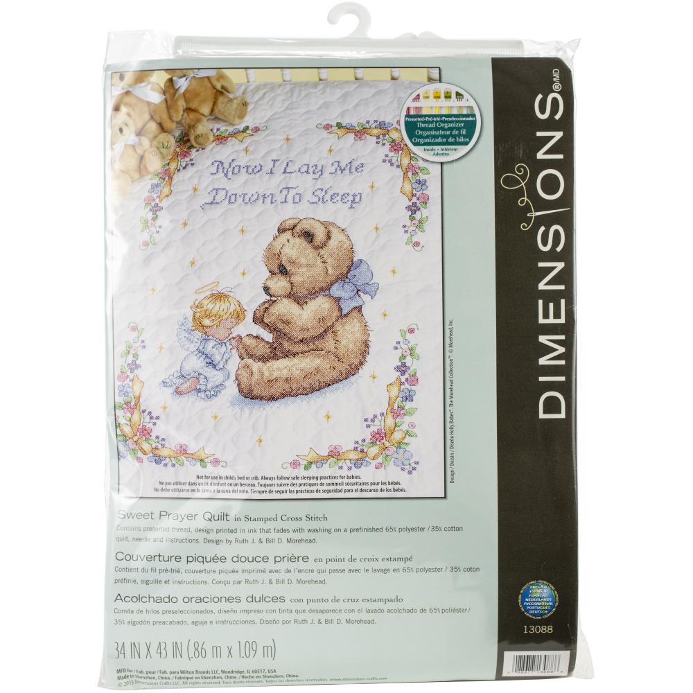 Sweet Prayer Baby Hugs Quilt Stamped Cross Stitch Kit