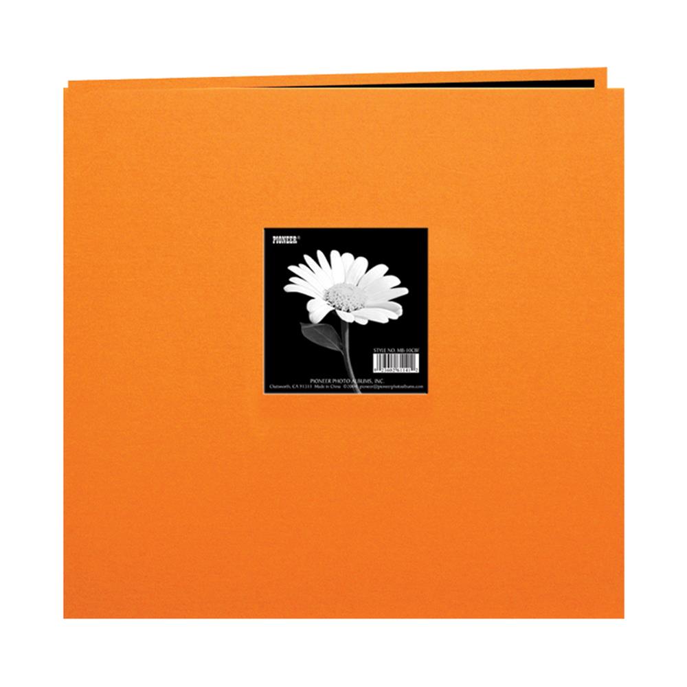 Pioneer Book Cloth Cover Post Bound Album 12x12 Orange