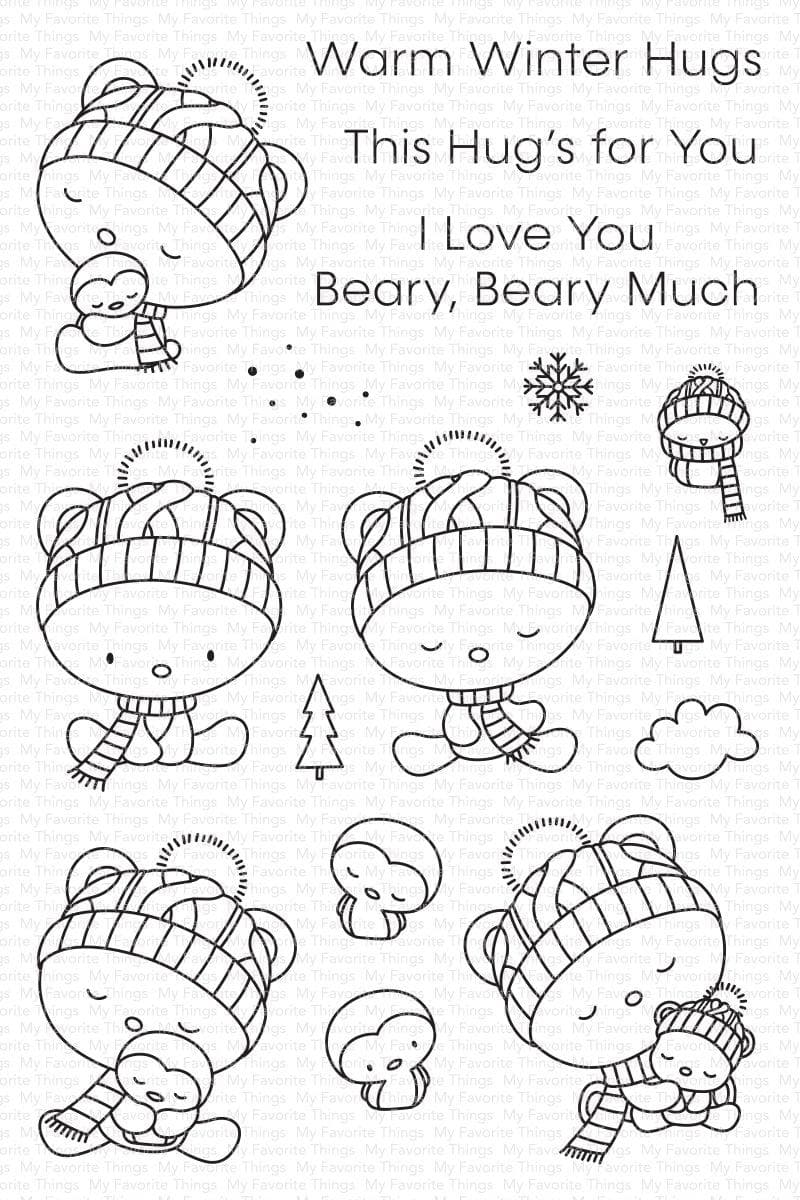 This Hugs For You Stamps and Coordinating Die-namics Die Set - My Favorite Things