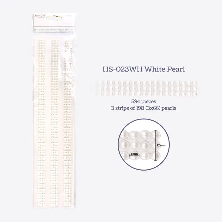 Pearl Stone Embellishment Band Stickers