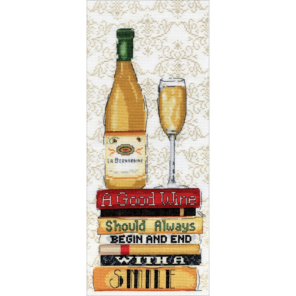 White Wine Cross Stitch Kit - Design Works