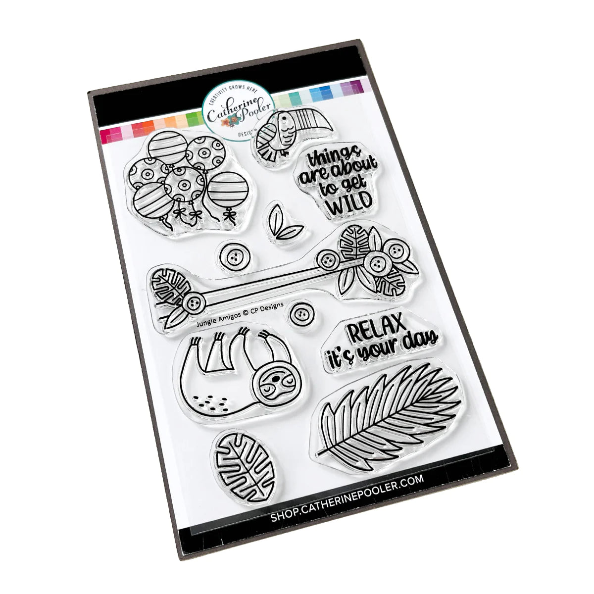 Jungle Amigos Stamp Set by Catherine Pooler Designs