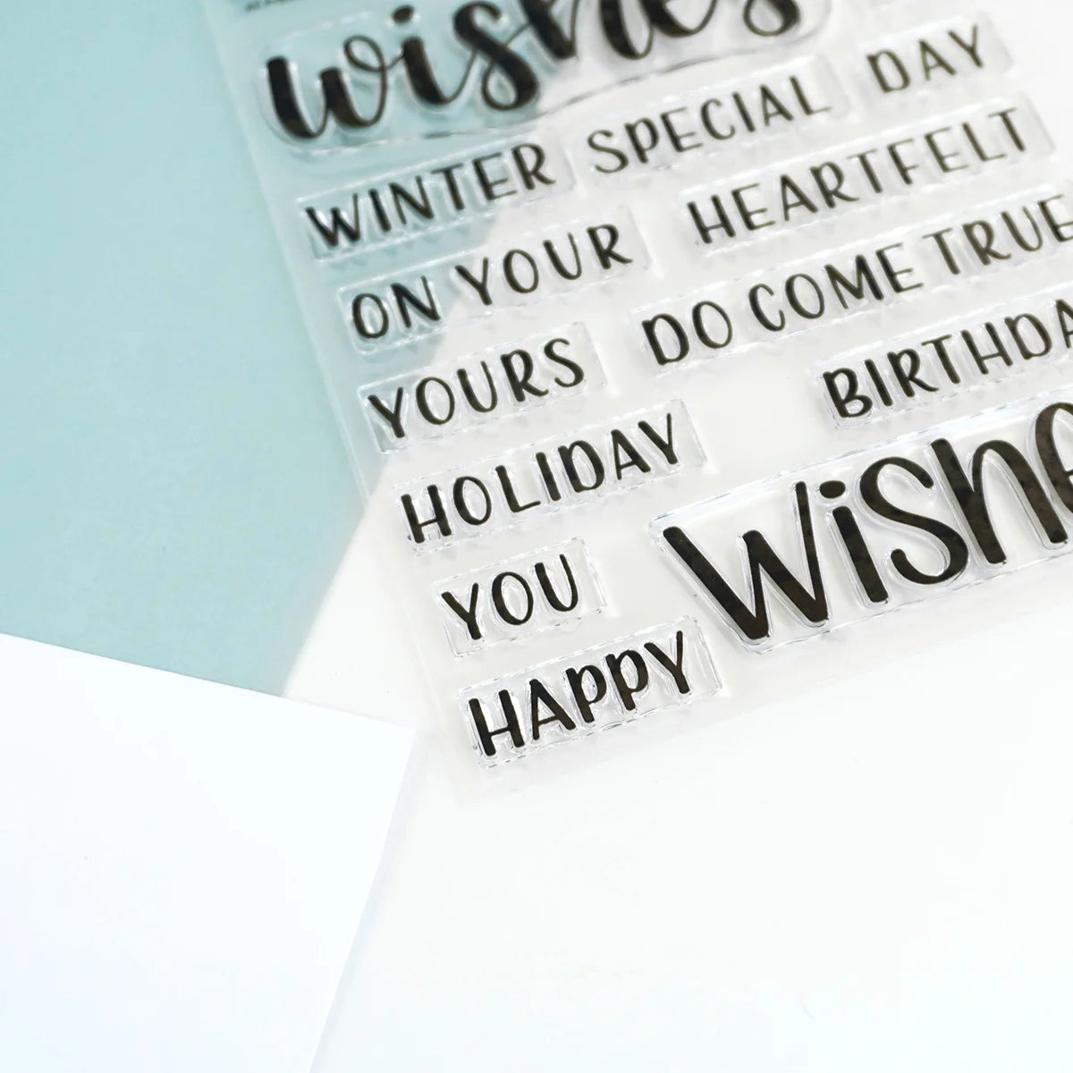 All Around Wishes Sentiments Clear Stamp Set - Catherine Pooler Designs