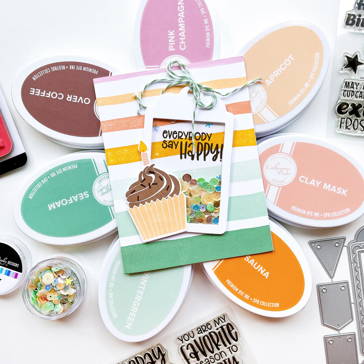Wonky Stripe Background Stamp - Catherine Pooler Designs