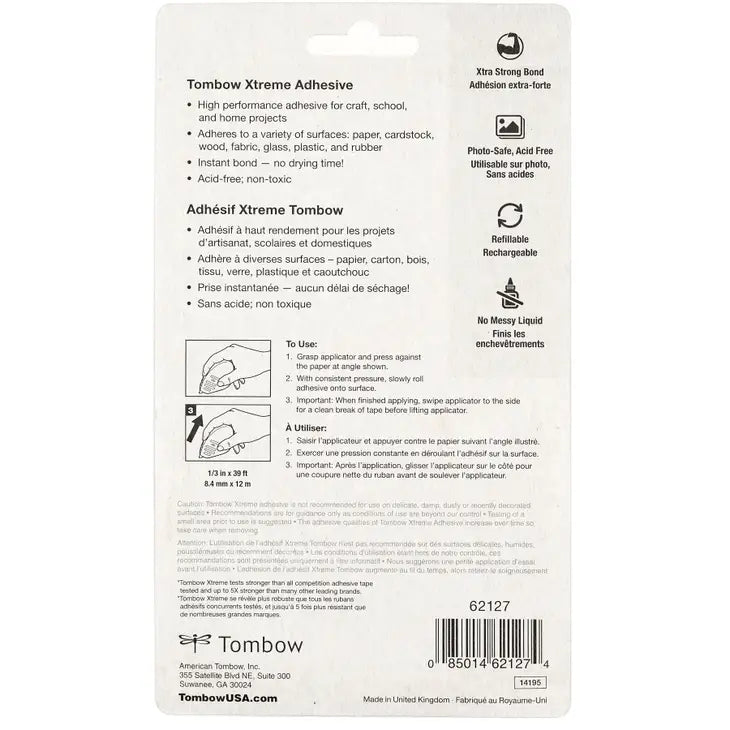 Tombow Xtreme Adhesive Applicator Tape Runner